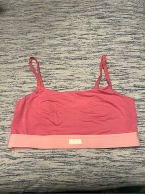 Everyday Seamless Pink Bralette with Light Pink Band